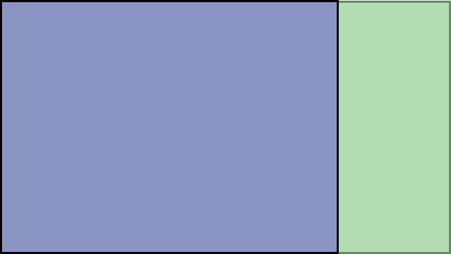 Visual TV Size Comparison : 10.9 inch 4x3 display vs 13.3 inch 16x9 display
