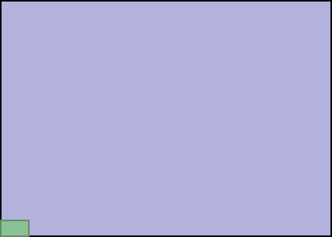 Visual TV Size Comparison : 12.05 inch 7x5 display vs 1 inch 16x9 display