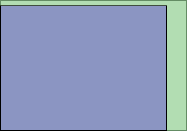 Visual TV Size Comparison : 12.9 inch 4x3 display vs 14.1 inch 10x7 display