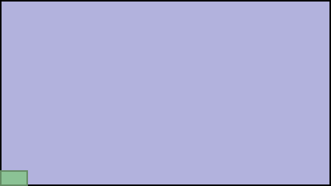 Visual TV Size Comparison : 12 inch 16x9 display vs 1 inch 16x9 display