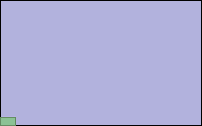 Visual TV Size Comparison : 13.3 inch 16x10 display vs 1 inch 16x9 display