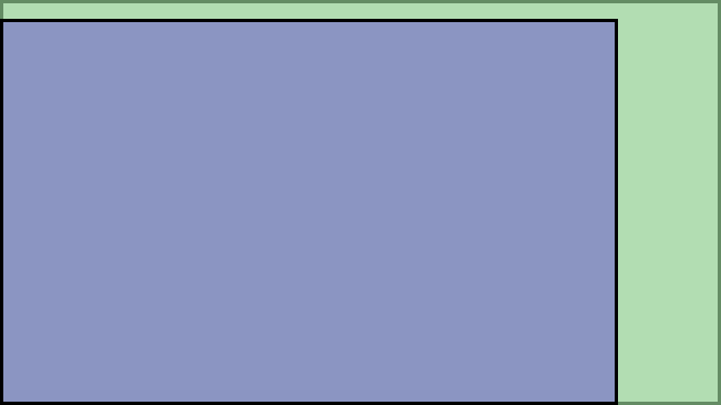 Visual TV Size Comparison : 18.5 inch 16x10 display vs 21 inch 16x9 display