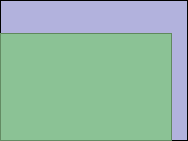 Visual TV Size Comparison : 22 inch 4x3 display vs 19 inch 16x10 display