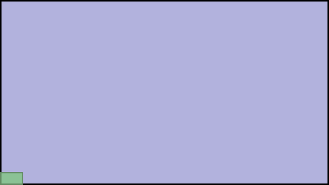 Visual TV Size Comparison : 43 inch 16x9 display vs 3 inch 16x9 display