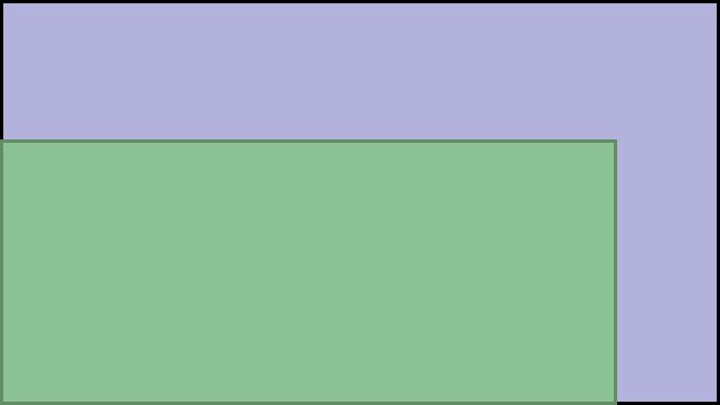 Visual TV Size Comparison : 43 inch 16x9 display vs 35 inch 21x9 display