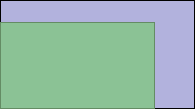 Visual TV Size Comparison : 54 inch 16x9 display vs 43 inch 16x9 display