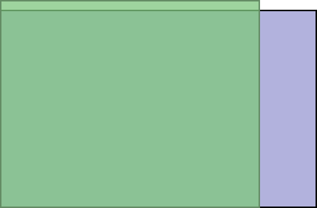 Visual TV Size Comparison : 6.8 inch 16x10 display vs 6.06 inch 5x4 display