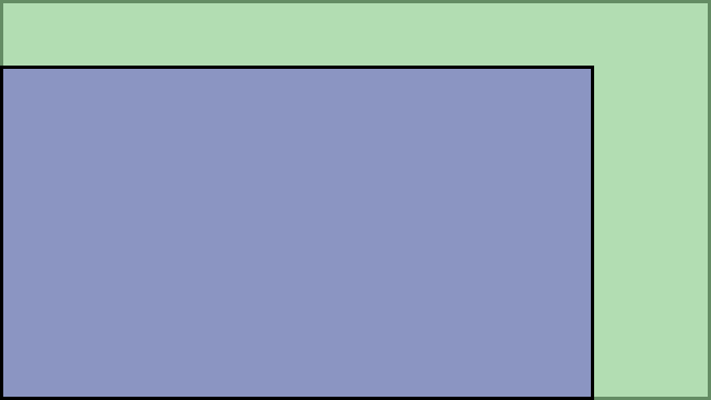 Visual TV Size Comparison : 61 inch 16x9 display vs 73 inch 16x9 display